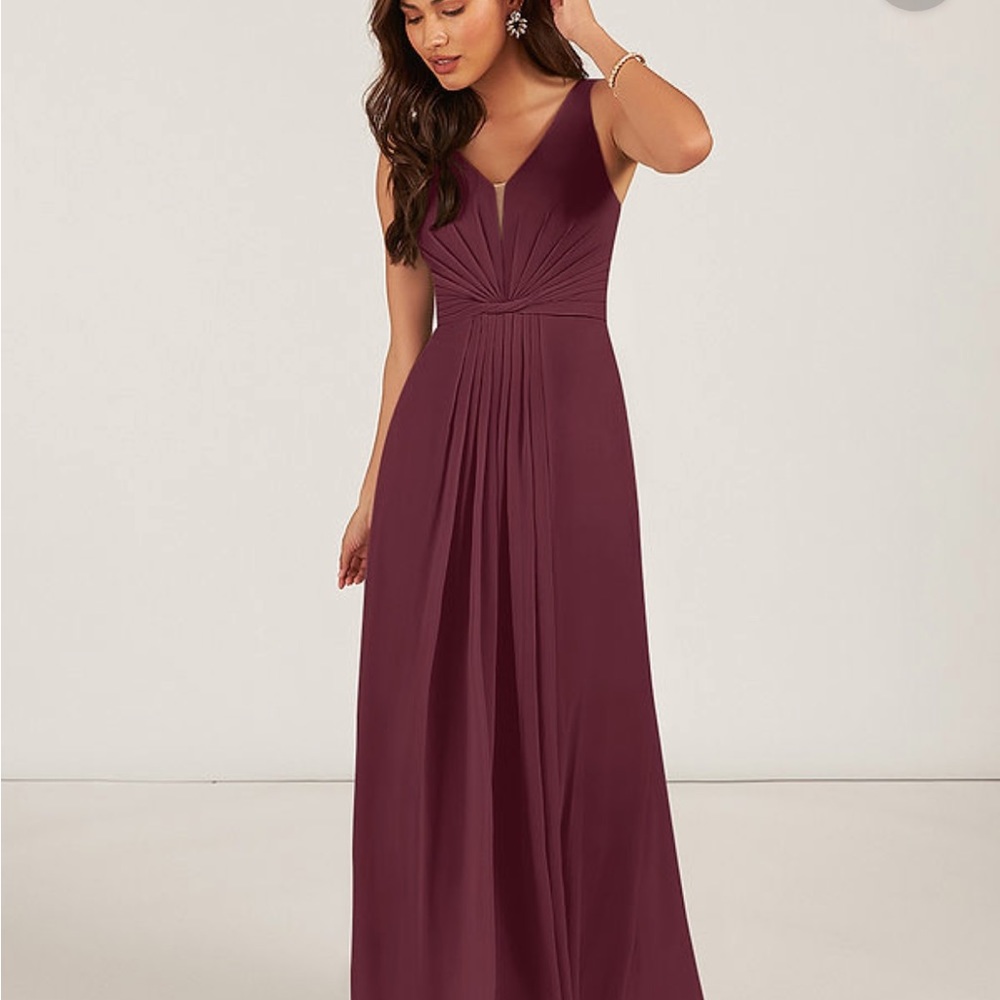 Azazie bridesmaid dress size 8 In Cabernet